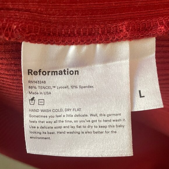 Reformation Cassi Dress in Terracotta - Picture 4 of 4